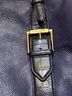 Isaac Mizrahi 100% Leather Blue Black Shoulder Bag One size - photo 5