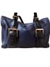 Isaac Mizrahi 100% Leather Blue Black Shoulder Bag One size - photo 10