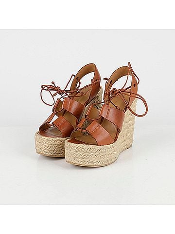 Saint Laurent Espadrille Platform Sandals (view 1)