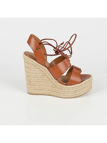 Saint Laurent Espadrille Platform Sandals (view 2)