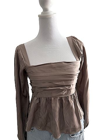 Abercrombie & Fitch Long Sleeve Blouse (view 1)