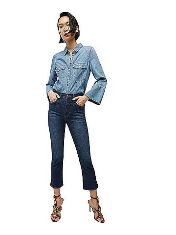 Veronica Beard Carly Kick Flare Jeans (view 1)