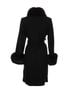St. John 75% Wool 20% Polyamide 5% Cashmere 100% Polyester Black Coat Size 12 - photo 2