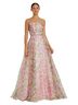 Mac Duggal 100% Polyester Floral Pink Cocktail Dress Size 16 - photo 1