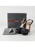 Prada 100% Denim Blue Size Studded Sandal Heel Size EU 38 - photo 1