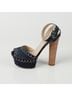 Prada 100% Denim Blue Size Studded Sandal Heel Size EU 38 - photo 10