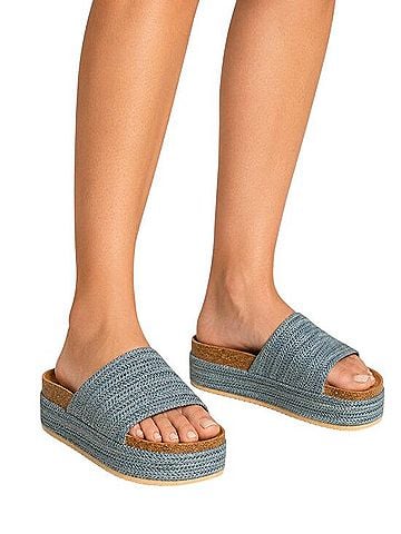 Cape Robbin Espadrille Platform Slide Sandals Sandals (view 1)