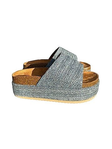 Cape Robbin Espadrille Platform Slide Sandals Sandals (view 2)