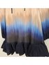 Jonathan Simkhai 93% Polyester 7% Elastane 100% Polyester Ombre Blue Tan Multi Color Cocktail Dress Size 10 - photo 6
