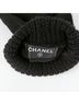 Chanel 100% Wool Black Pearl Logo Gloves One size - photo 5