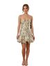 Lulus 100% Polyester Floral Silver Black Pink Green Cocktail Dress Size M - photo 1