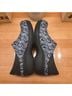 Crocs 100% Rubber Floral Blue Black Mule/Clog Size 6 - photo 4