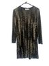 Ronni Nicole Animal Print Black Gold Cocktail Dress Size 12 - photo 2