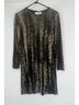 Ronni Nicole Animal Print Black Gold Cocktail Dress Size 12 - photo 5