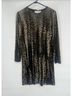 Ronni Nicole Animal Print Black Gold Cocktail Dress Size 12 - photo 8