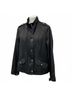 Chico's Solid Black Trenchcoat Size M - photo 4