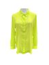 Wildfang Yellow Green Long Sleeve Button-Down Shirt Size L - photo 1
