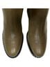 Reformation 100% Calf Leather Green Boots Size 9 - photo 5