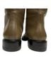 Reformation 100% Calf Leather Green Boots Size 9 - photo 10
