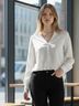 Massimo Dutti Polka Dots White Long Sleeve Blouse Size 6 - photo 3