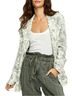 Free People Floral Green Tan Blazer Size M - photo 4