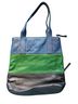 Fossil 100% Leather Blue Green Black Leather Tote One size - photo 2
