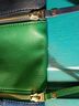 Fossil 100% Leather Blue Green Black Leather Tote One size - photo 4