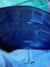 Fossil 100% Leather Blue Green Black Leather Tote One size - photo 3