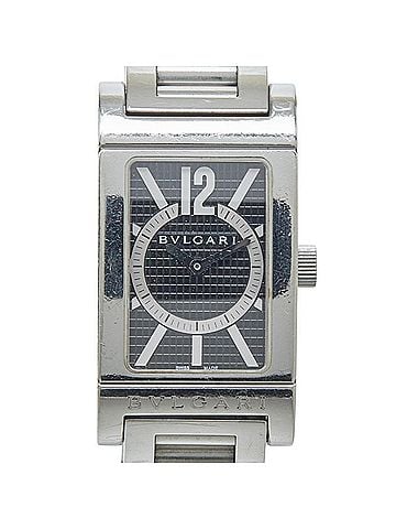 Bvlgari Bulgari Rettangolo Watch RT39S Quartz Black Dial Stainless Steel Women's BVLGARI (view 1)