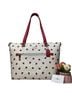 Coach 100% Leather Animal Print Red White Leather Tote One size - photo 1