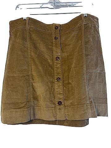 Vineyard Vines Camel Corduroy Button-Front Skirt Casual Skirt (view 1)