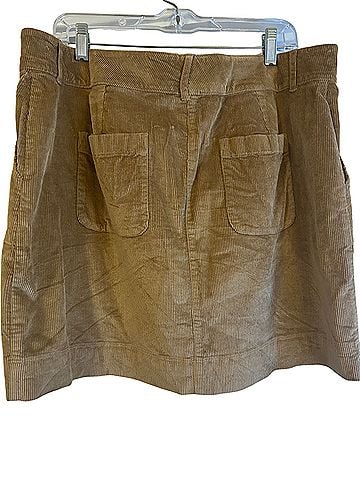 Vineyard Vines Camel Corduroy Button-Front Skirt Casual Skirt (view 2)