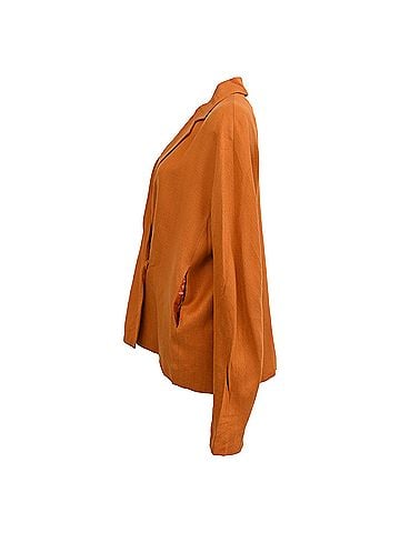 Victoria Beckham Victoria, Victoria Beckham Blazer in Orange Acetate (view 2)