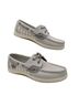 Sperry Top Sider Stripes Gray Ivory Sneakers Size 5 - photo 1