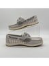 Sperry Top Sider Stripes Gray Ivory Sneakers Size 5 - photo 4