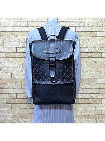 Louis Vuitton Louis Vuitton Saumur Backpack Monogram Eclipse Daypack M45913 Men's LOUIS VUITTON (view 2)