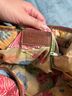 Fossil Floral Brown Multi Color Leather Bucket Bag One size - photo 5