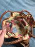 Fossil Floral Brown Multi Color Leather Bucket Bag One size - photo 3