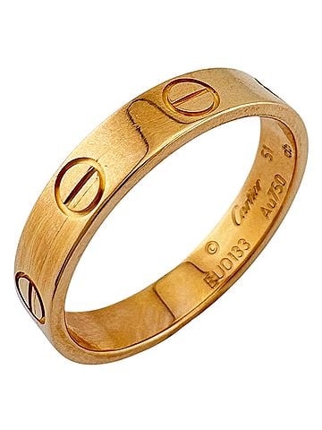 Cartier Cartier Mini Love Ring, 1, 18K Pink Gold, Women's CARTIER (view 1)