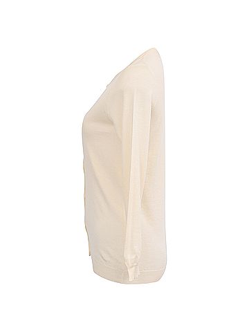 Prada Prada Buttoned Cardigan in Ivory Cashmere (view 2)