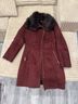 Cole Haan 100% Polyester 100% Acrylic Burgundy Coat Size S - photo 6