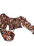 Forever 21 Floral Multi Color Short Sleeve Blouse Size S - photo 1