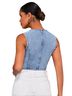 Shein Blue Denim Vest Size L - photo 2