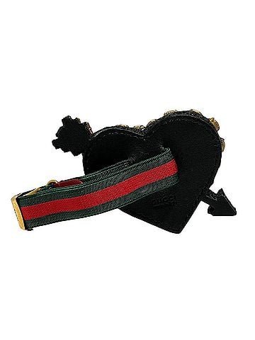 Gucci Gucci bracelet, accessory, Sherry line, total weight 43.2g, crystal, grosgrain and leather. (view 2)