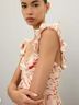 Mac Duggal 100% Polyester Floral Pink Cocktail Dress Size 2 - photo 11