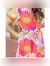 J.Marie 100% Polyester 100% Rayon Floral Pink Yellow Cocktail Dress Size S - photo 3