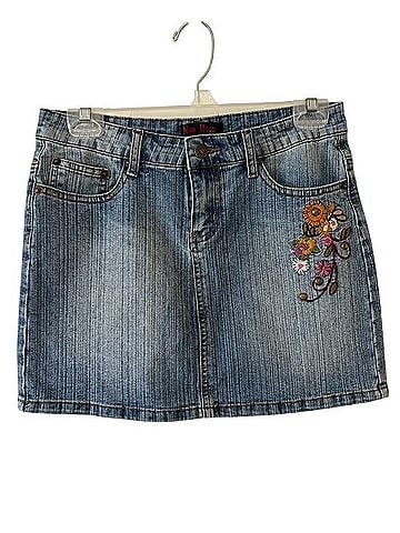 Nina Rossi Jeans Denim Skirt (view 1)