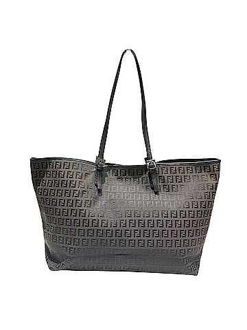 Fendi Fendi Zucchino Tote Bag, Canvas x Leather, 8BH127 00JQ5 F0QA1 (view 2)