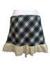 Kimchi Blue Plaid Blue White Active Skirt Size M - photo 4