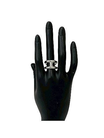 Hermès HERMES Osmos PM Ring, Sterling Silver 925, Accessory, Women's/Men's, Silver, 36952 (view 2)